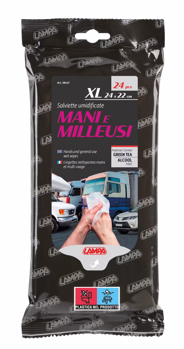 Lampa Salviette umidificate mani e milleusi - 24 pz - 24x22 cm