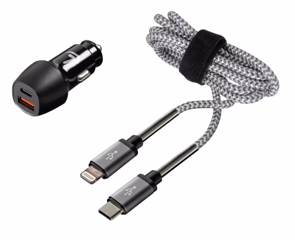 Lampa Kit 2 in 1 Lightning Pro - PD / QC 3.0 - 18W - 12/24V