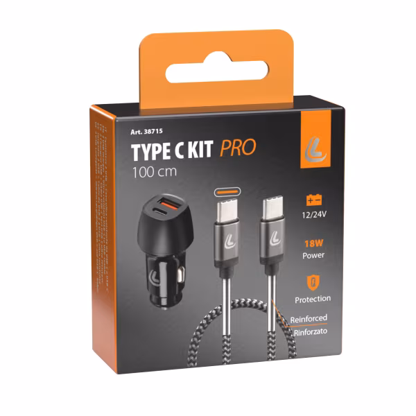 Lampa Kit 2 in 1 Type-C Pro - PD / QC 3.0 - 18W - 12/24V