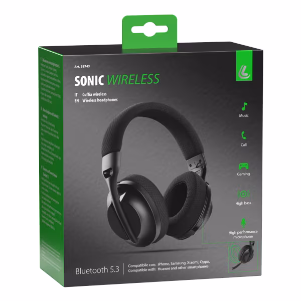 Lampa Sonic Wireless, cuffia wireless con tecnologia bluetooth 5.3