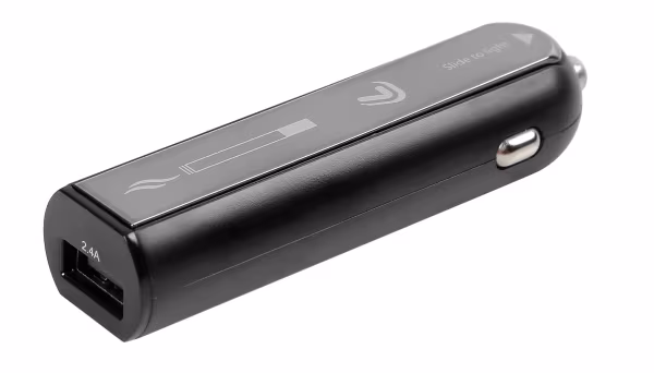 Lampa Plasma Usb, caricabatteria 1 porta Usb con accendino elettrico integrato - Fast Charge - 2100 mA - 12/24V