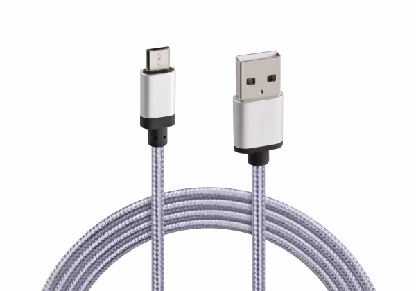 Lampa Cavo rinforzato Usb > Micro Usb - 100 cm - Grigio