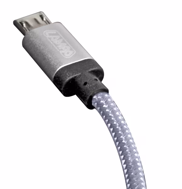 Lampa Cavo rinforzato Usb > Micro Usb - 100 cm - Grigio
