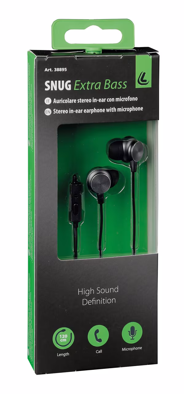 Lampa Snug, auricolare stereo in-ear con microfono