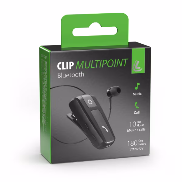 Lampa Clip, auricolare Bluetooth retrattile