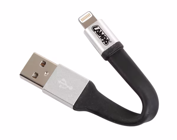 Lampa Portachiave con cavo Usb > Lightning, 10 cm - Blister 1 pz