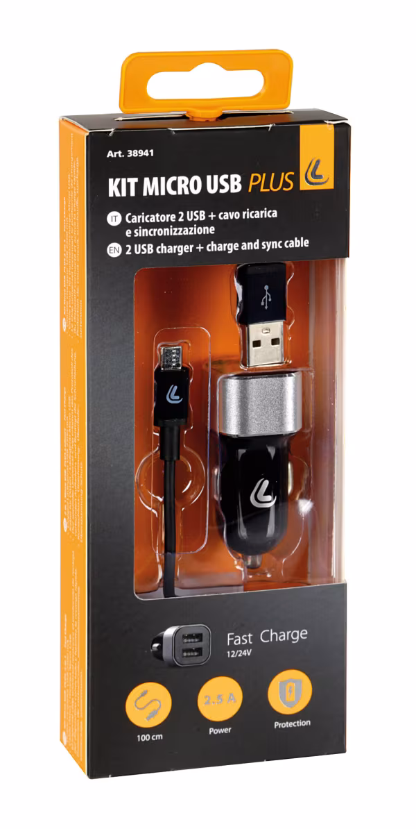 Lampa Kit 2 in 1 Micro Usb - Fast Charge - 12/24V