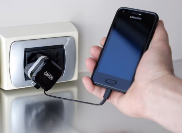 Lampa Caricabatteria da rete Micro Usb con 1 porta Usb - Fast Charge - 2400 mA - 100/230V