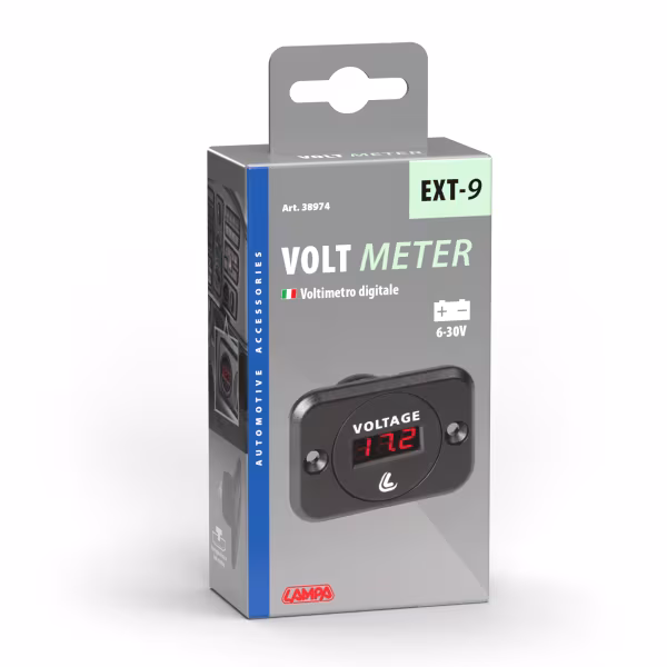 Lampa Ext-9, voltimetro digitale, 6/30V