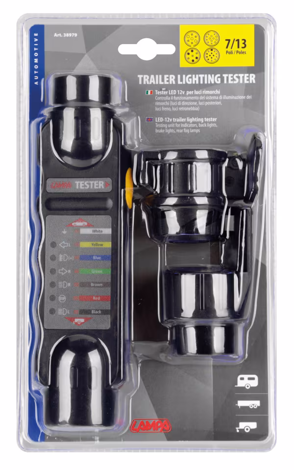 Lampa Tester per luci rimorchi, 12V