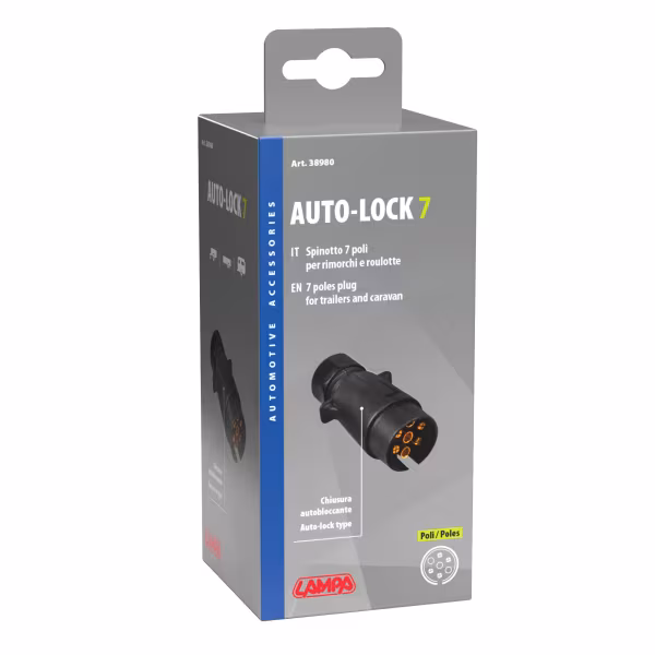 Lampa Spinotto 7 poli, chiusura autobloccante