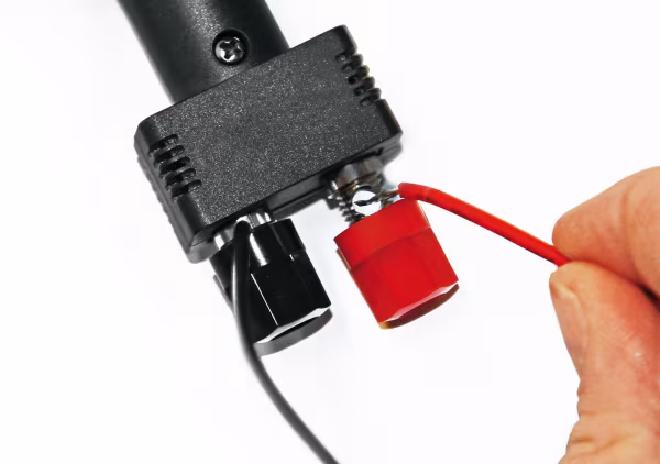Lampa Spinotto per presa accendisigari con attacchi a morsetto, 12/24V