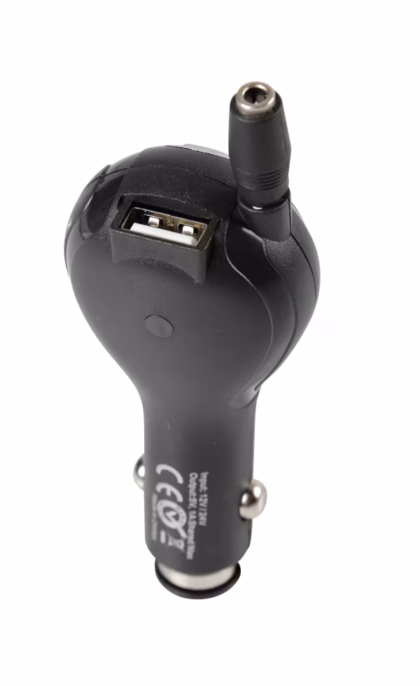 Lampa Caricabatteria multipresa con 1 porta Usb - 1000 mA - 12/24V