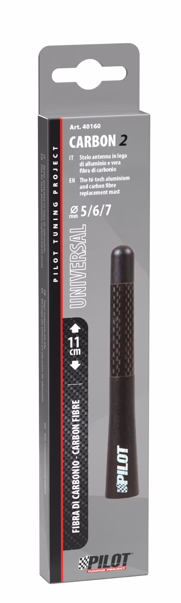 Pilot Carbon-2, stelo antenna - 110 mm