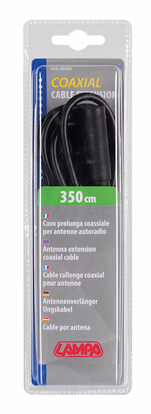 Lampa Cavo prolunga per antenna DIN femmina>DIN maschio - 350 cm