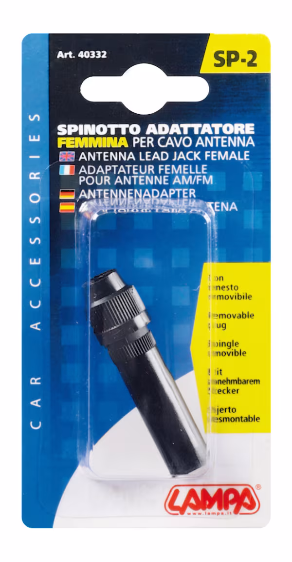 Lampa Spinotto DIN femmina per cavo antenna