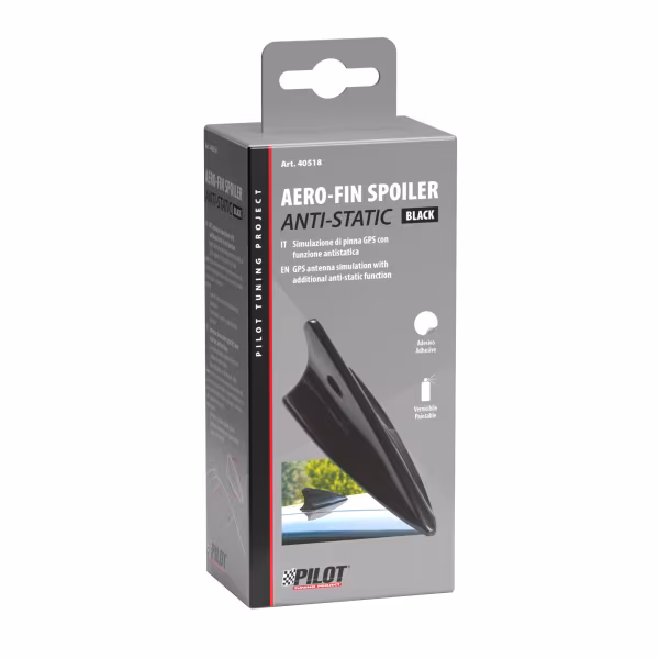 Pilot 2 in 1 Aero-Fin Spoiler Anti-Static - Nero