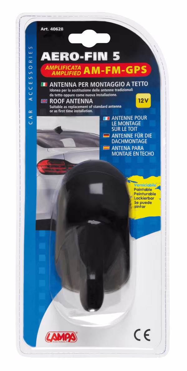 Lampa Aero-Fin 5, antenna amplificata AM/FM/GPS