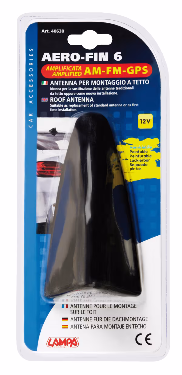 Lampa Aero-Fin 6, antenna amplificata AM/FM/GPS