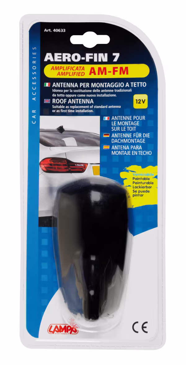 Lampa Aero-Fin 7, antenna amplificata AM/FM
