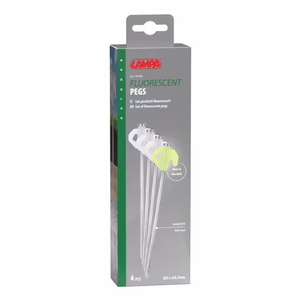 Lampa Picchetti fluorescenti, set 4 pz - 203 x 6,5 mm