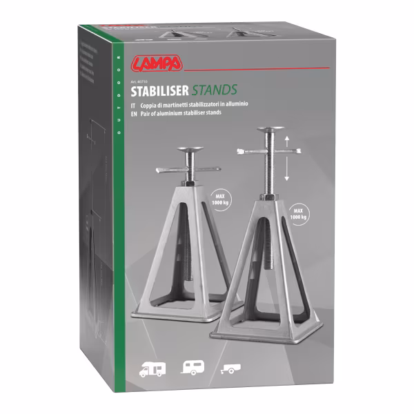 Lampa Coppia di martinetti stabilizzatori in alluminio