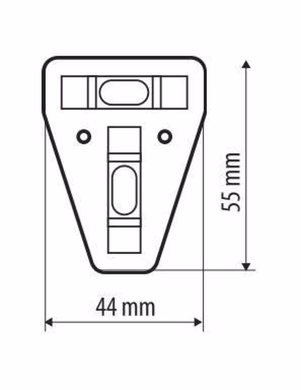 Lampa Mini livella a piramide con magnete
