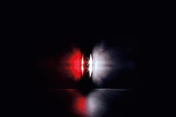 Lampa Luce ingombro - 4 Led - 12/24V - Bianco/Rosso - Scocca nero