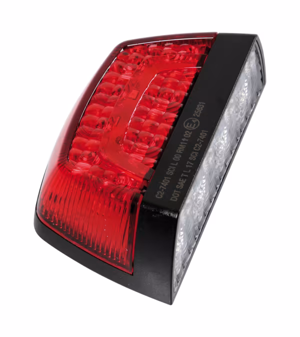 Lampa Fanale posteriore a Led, illuminazione targa e luce di posizione, 12/24V
