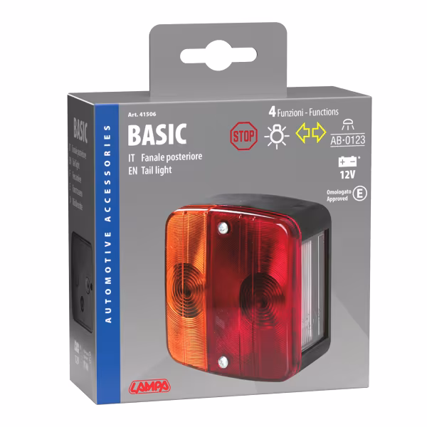 Lampa Basic, fanale posteriore 4 funzioni 12V