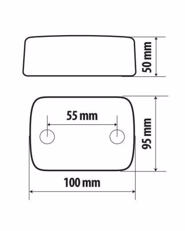 Lampa Basic, fanale posteriore 4 funzioni 12V