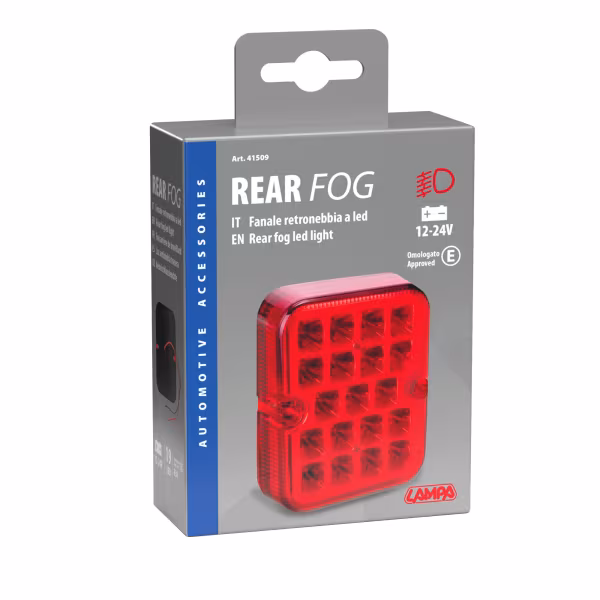 Lampa Faro retronebbia a Led, 12/24V