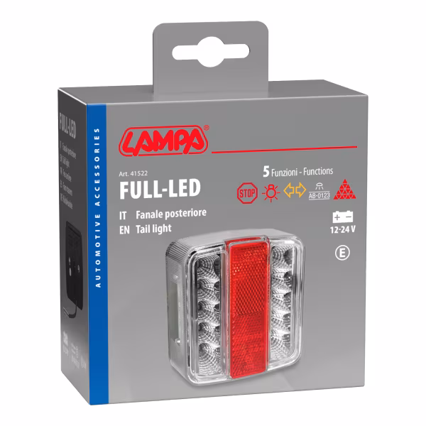 Lampa Full-Led, fanale posteriore a 14 Led, 12/24V