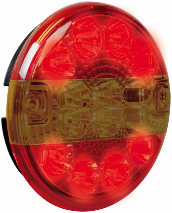 Lampa Fanale rotondo posteriore Led 3 funzioni, 12/24V