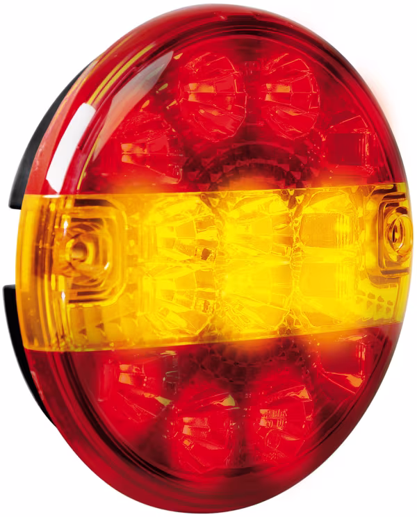 Lampa Fanale rotondo posteriore Led 3 funzioni, 12/24V