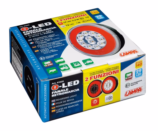 Lampa Reversing O-LED, fanale retromarcia e posizione a led, 12/24V
