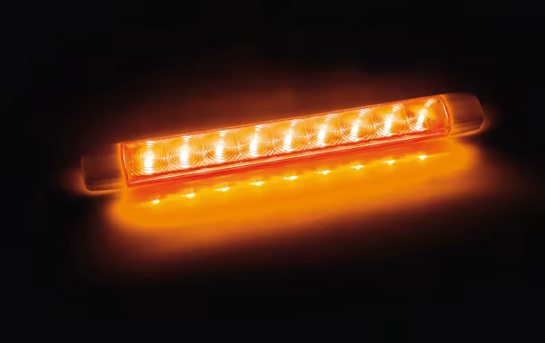 Lampa Illumi, luce ingombro - 9 Led - 12/24V - Arancio - 1 funzione