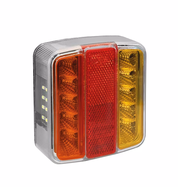 Lampa Rear Led 2, fanale posteriore a Led, 5 funzioni, 12/24V