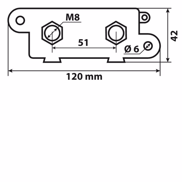 Lampa Porta fusibile tipo ANL con coperchio