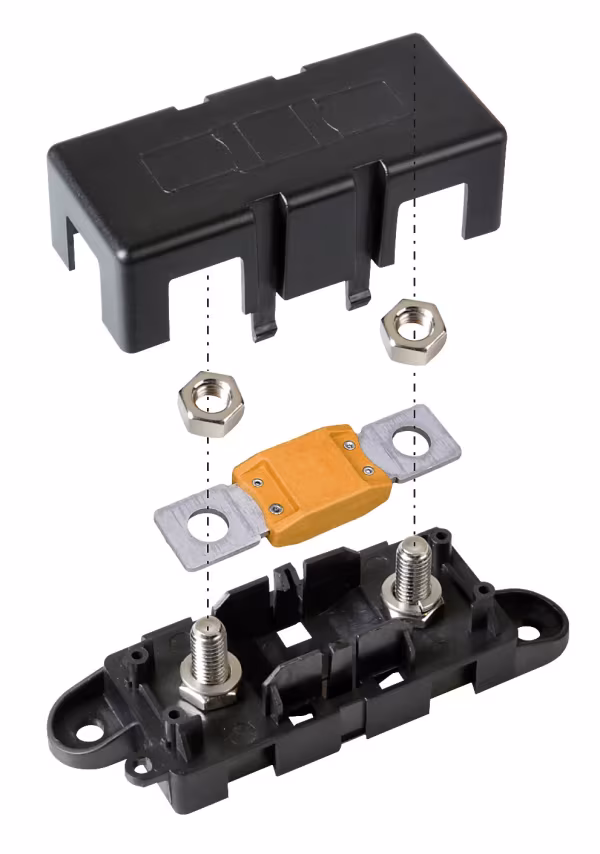 Lampa Porta fusibile tipo ANL con coperchio