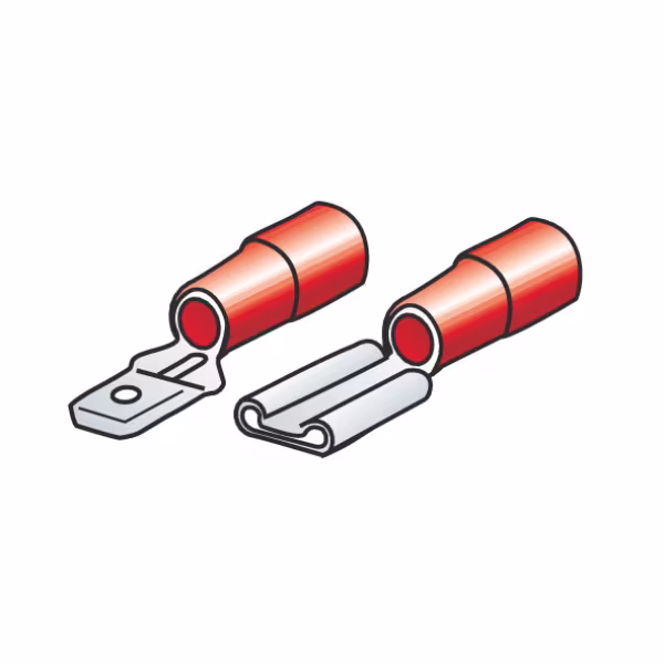 Lampa Kit 40 terminali-capicorda piatti - Rosso