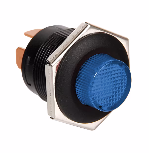Lampa Interruttore a pulsante con spia a Led - 12/24V