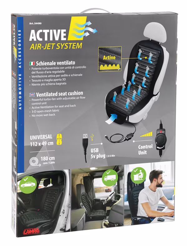 Lampa Active Air-Jet System, schienale ventilato