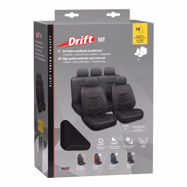 Pilot Drift, set fodere coordinate - Nero