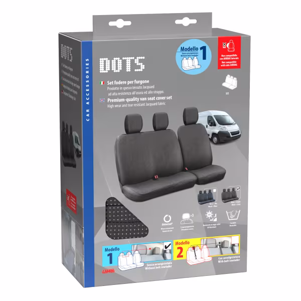 Lampa Dots-1, set fodere per furgone senza avvolgicintura