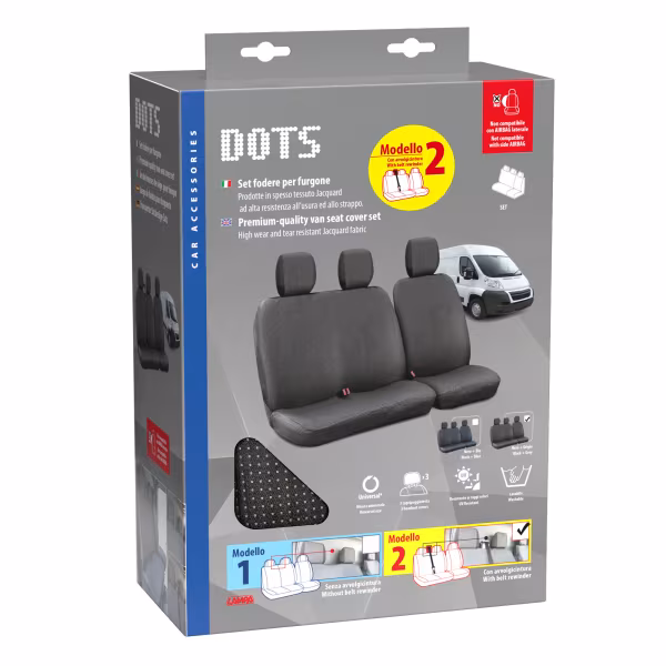 Lampa Dots-2, set fodere per furgone con avvolgicintura