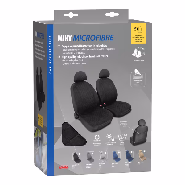 Lampa Miky, coppia coprisedili anteriori in microfibra, universali