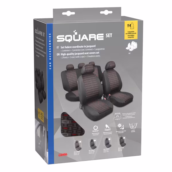 Lampa Square, set fodere coordinate in jacquard