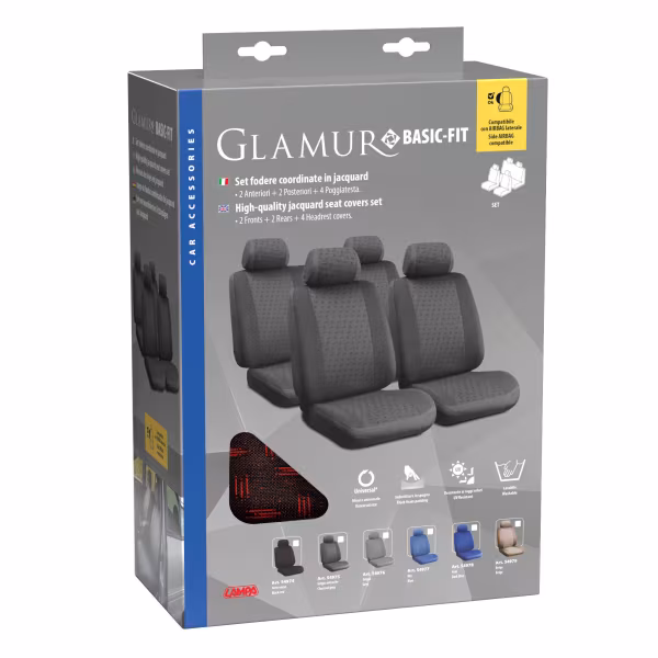 Lampa Glamur Basic-Fit, set fodere coordinate in jacquard