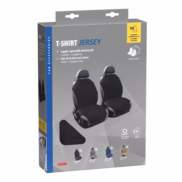 Lampa T-Shirt, coppia coprisedili elasticizzati